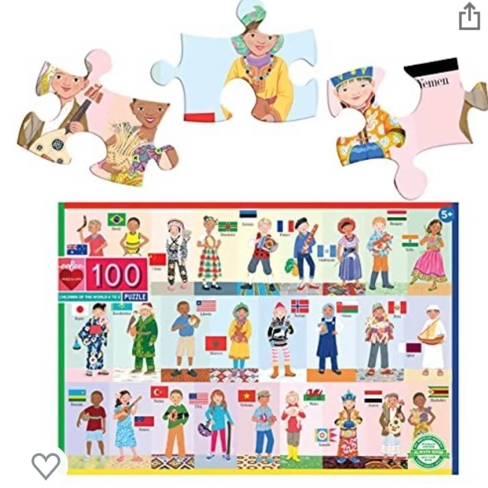 Children of the WORLD  100 piece puzzle. 5+age box never opened